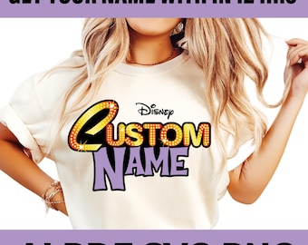 Hannah Montana Custom Name Design, Hannah Montana Png, Hannah Montana Logo Tshirt High quality PNG file instant download