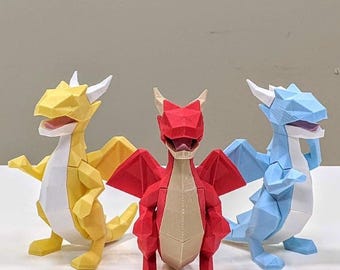 Dragón mágico magnético impreso en 3D