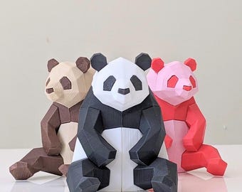 Rompecabezas magnético de panda impreso en 3D