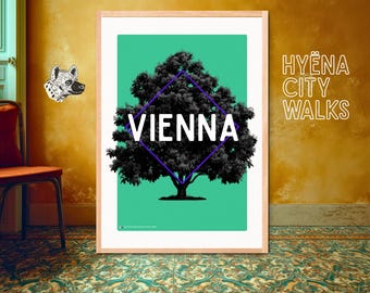 Vienna travel poster: Austrian Giclée art print