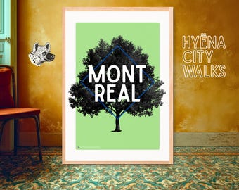 Montreal Travel Poster: Canada Wall Art Giclée Print