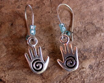 Spiral Small Energy Hands Earrings