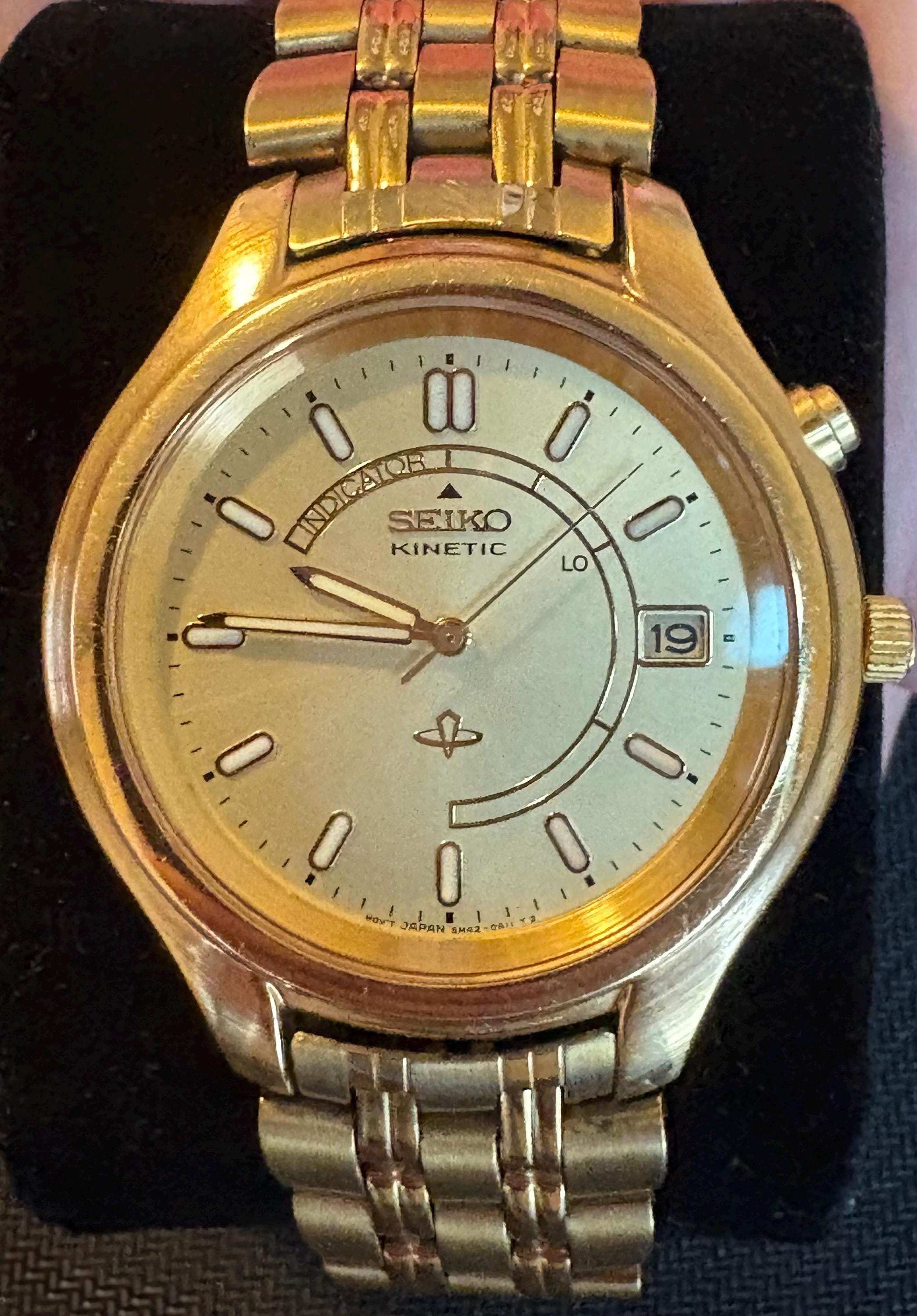 【希少】　セイコー　キネティック　5M42-0G20 アイボリー 希少】 セイコー キネティック 5M42-0G20 アイボリー Seiko Kinetic