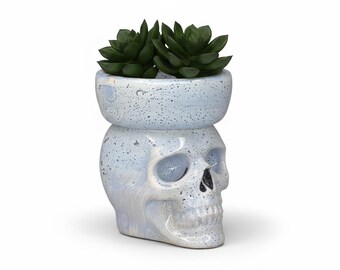 不気味な陶器の頭蓋骨 - Etsy 日本