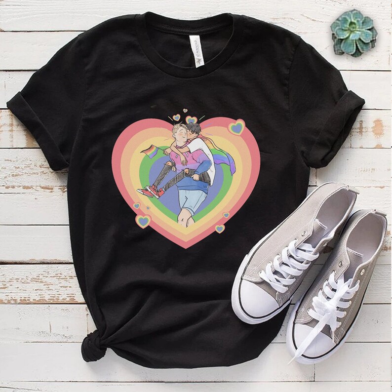 Heartstopper T-Shirt | Charlie Tshirt Nick Shoes | Gift For Heartstopper Fans | Charlie Shirt Spring | Nick Shirts Nelson | Gay Panic Shirt 
