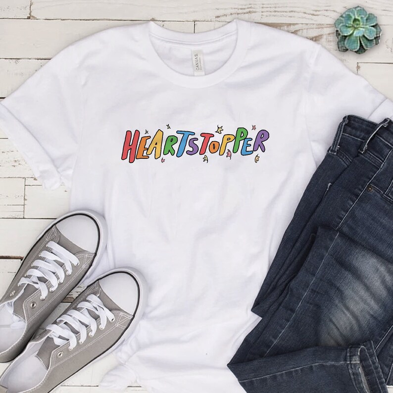 Heartstopper Rainbow Leaves T-Shirt | Heartstopper Gay Shirt | Gift For Heartstopper Fans | Hi Hi Matching Team Shirt | Nick Tee Charlie 