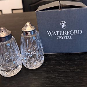 Waterford Salt and Pepper Shakers - Etsy