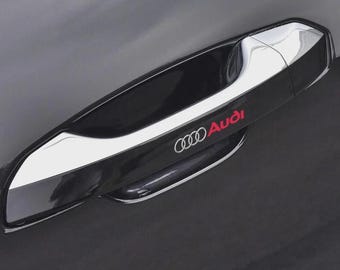 Audi Badge Emblem Stickers –  for Car Mirror Car door Handle & More