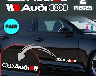 2x Audi 28cm S Line Vinyl Decal Stickers – Car Graphics Available in 4 Colors