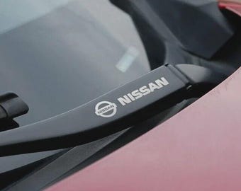4x Nissan Car Stickers – Vinyl Decals for Wing Mirrors, Windows & Wiper Blades