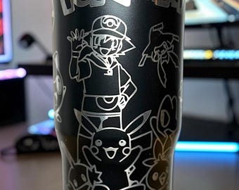 Character 30oz tumbler, engraved water bottle