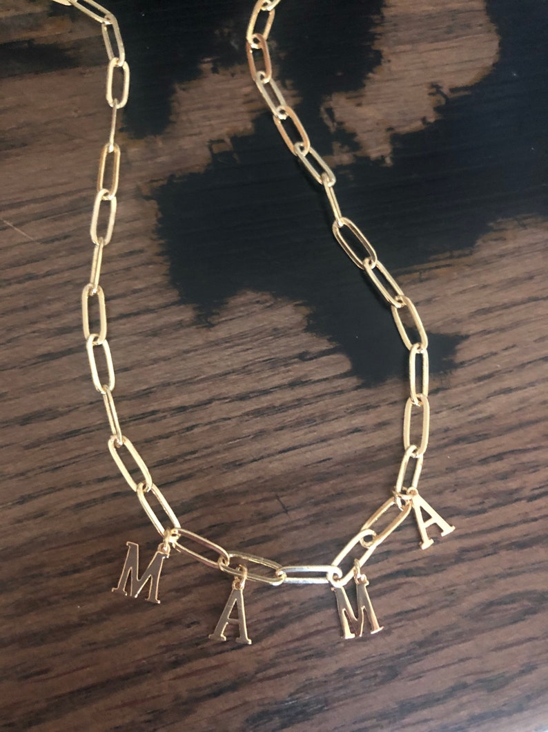 Custom Name Paperclip Chain Necklace