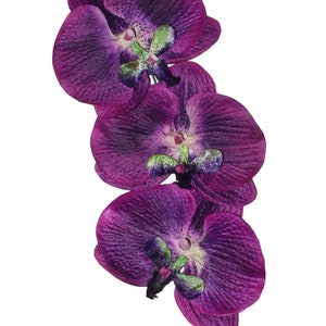 ISADORA Purple Flat Orchid Cascade Hair Clip