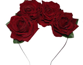BERNIE Velvet Rose Crown