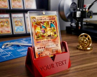 Trading Card Display Stand, Personalized Stackable Card Holder, Custom TCG Stand for Collectors