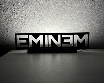 Music Artist Logo LED Lamp, 3D Printed Neon Sign, Custom Name Light