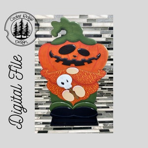 SVG/ LASER cut /DIGITAL File/Pumpkin Gnome Shelf Sitter/Halloween Gnome/Halloween Decor/ Glowforge Tested/Glowforge Ready