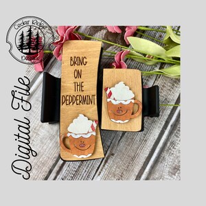 Gingerbread Hair Clip/SVG/LASER cut/DIGITAL/Cocoa Claw Hair Clip/Winter Hair Clip/Christmas Hair Accessory/Lightburn Tested/Glowforge Ready