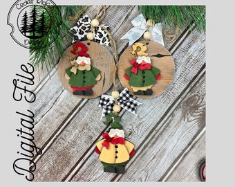 Snowman Ornament SVG/LASER cut/DIGITAL/Cute Snowman/Just a Bit Flakey Snowman Ornament/Christmas Ornament/Glowforge Ready/Lightburn Tested