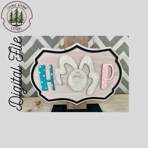 SVG/ LASER cut/ DIGITAL/Easter Bunny/Easter Sign/Bunny Sign/Easter Decor/Door Sign/Glowforge Tested/Glowforge Ready