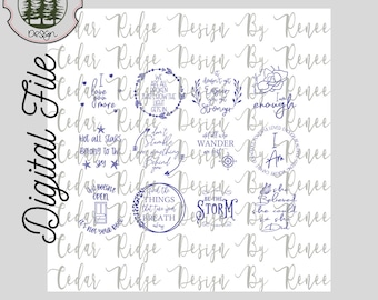 Wristlet Keychain Disc Designs/SVG/ LASER engraved/ DIGITAL/ Wristlet Keychain svg/Glowforge Tested/Laser Ready