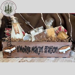 SVG LASER cut DIGITAL Summer S&#39;mores Makin&#39; Station File