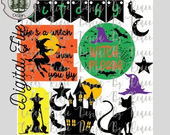 Bandeja escalonada de bruja de Halloween SVG/ Corte LÁSER/ DIGITAL/Halloween/Bruja por favor/Bandeja escalonada/Glowforge probado/Glowforge listo