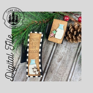 Whimsical Milk Cookies Claw Clip/SVG/LASER cut/DIGITAL/Milk and Cookies Claw Hair Clip/Hair Accessories/Glowforge Tested/Lightburn Tested