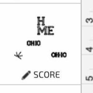 May include: A digital design showing a variety of ways to cut and engrave a design featuring the word "HOME" and the state of Ohio. The design includes the words "HOME" and "OHIO" in a stylised font. The design also includes a silhouette of the state of Ohio. The design can be engraved, scored, or cut.