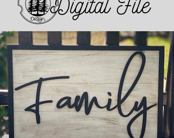 SVG/ LASER cut/ DIGITAL/Family Farmhouse Sign/Family/ Farmhouse Sign/Farmhouse Decor/Door Sign/Glowforge Tested/Glowforge Ready