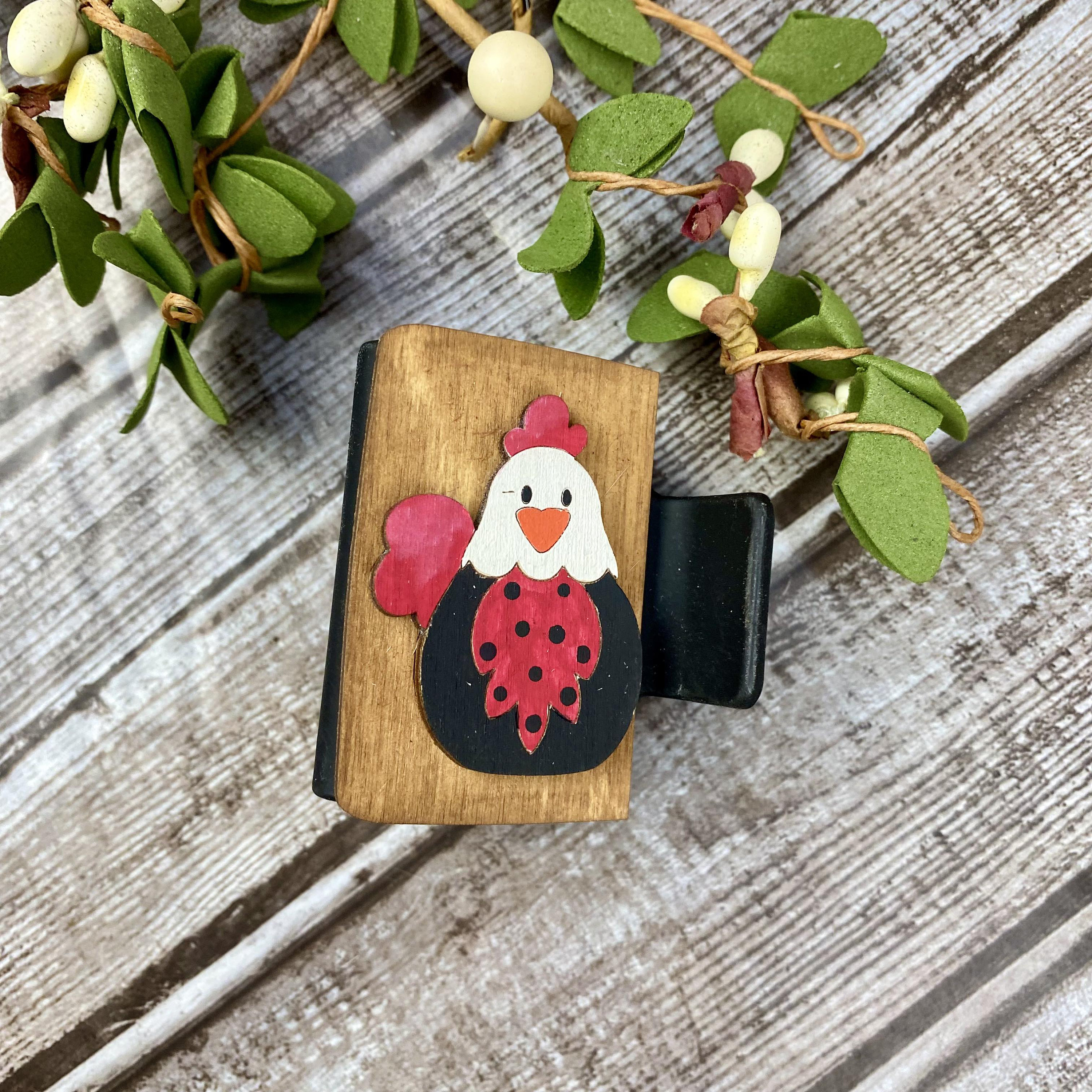 Whimsical Chicken Claw Clip/svg/laser Cut/ Digital/crazy Chicken Lady ...
