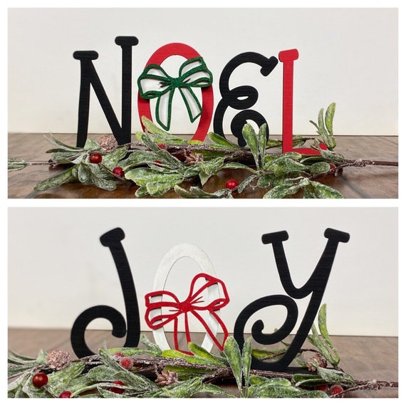 SVG LASER Cut DIGITAL Christmas Joy/ Noel Shelf Sitter | Etsy