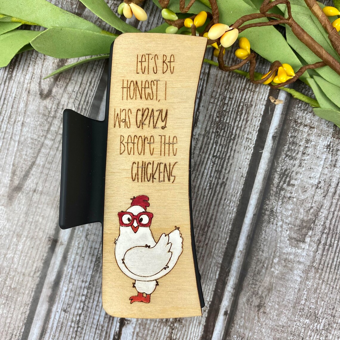 Chicken Hair Clip/svg/ LASER Cut/ Digital/chicken Claw Hair Clip/hair ...