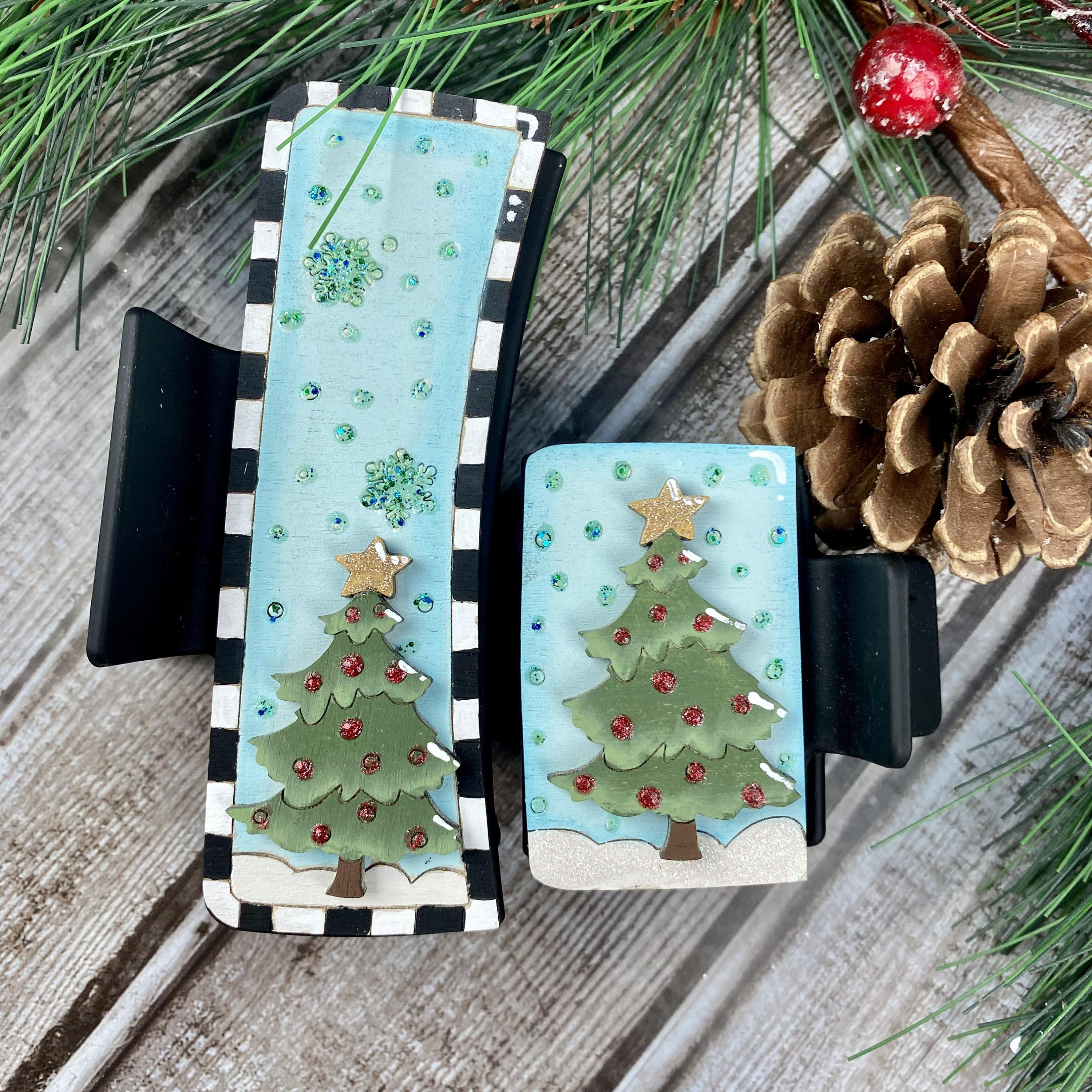 Christmas Tree Claw Clip/svg/ LASER Cut/ Digital/christmas Tree