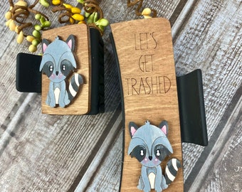 Racoon Hair Clip/svg/ LASER Cut/ Digital/racoon Claw Hair Clip