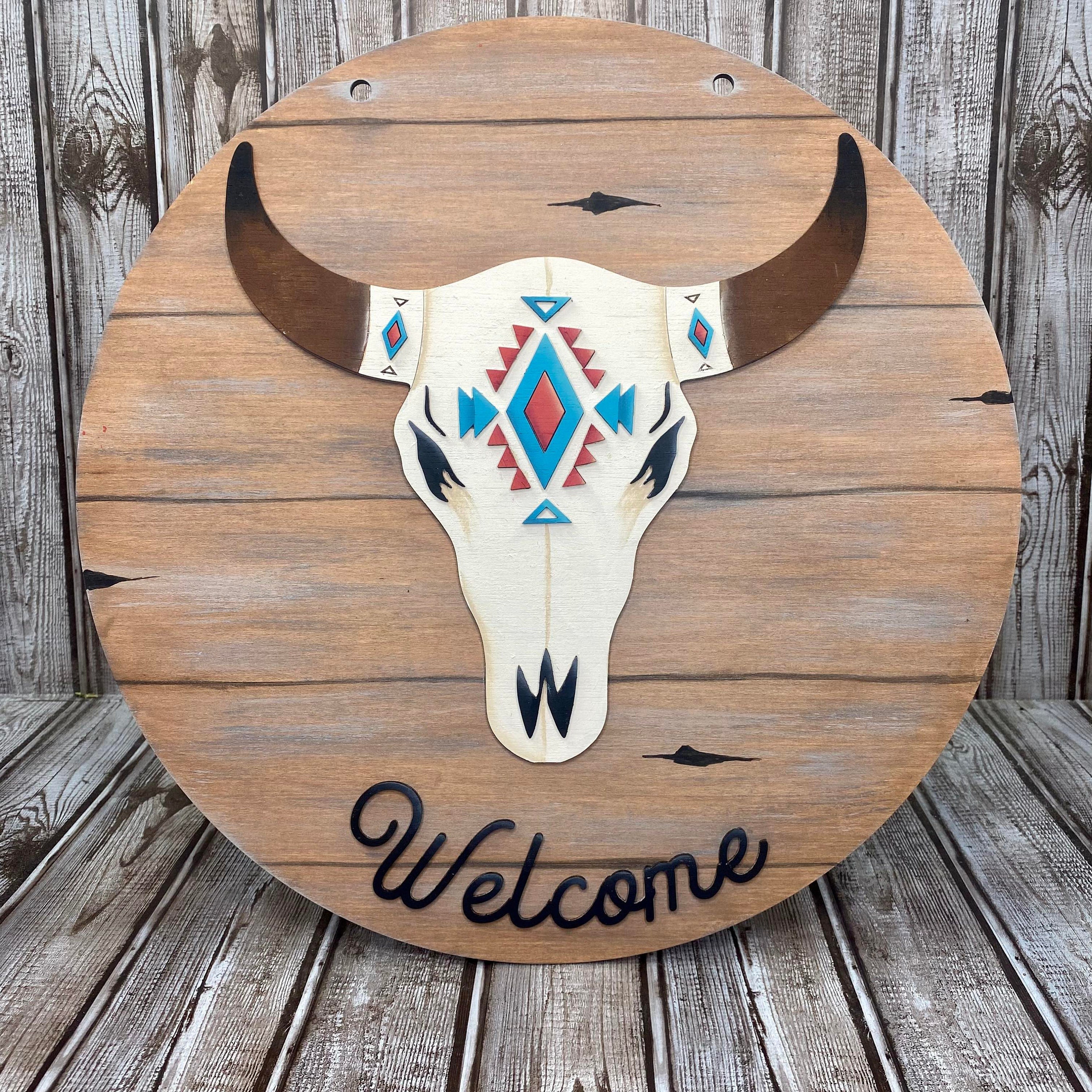 Aztec Bull / Aztec Bull Wall Sign /SVG/ LASER Cut/ Digital/western Wall ...
