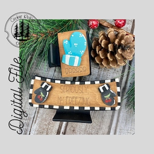 Whimsical Winter Mitten Claw Clip/SVG/ LASER cut/ DIGITAL/Winter Mitten Claw Hair Clip/Hair Accessories/Glowforge Tested/Lightburn Tested