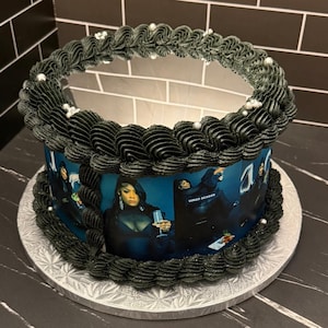 Tira de collage de imágenes comestibles para pastel