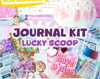Modern Junk Journal Kit | As seen on Tiktok | Lucky Scoop Scrapbook Supplies | Personalized