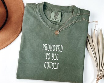 Camiseta con estampado "Primo Mayor" de Comfort Colors, ideal como regalo para anunciar un bebé.