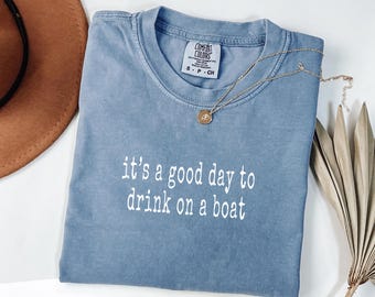 Comfort Colors Boat Trip Shirt, Funny Vacation Tee