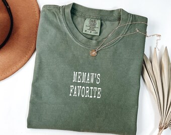 Camisa favorita de la nieta de Memaw, camiseta a juego de la abuela