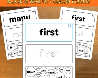 Fry Sight Words Flashcards | Kindergarten, Preschool (PDF)