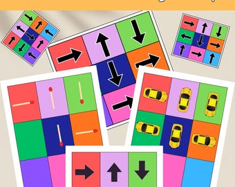 Arrow Direction Matching Game | Preschool Learning Activity (PDF)