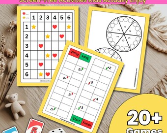 Druckbare Spiele für Kinder, Mathespiele, Hausschulaktivitäten, Klassenspiele, keine Vorbereitungsaktivitäten PDF