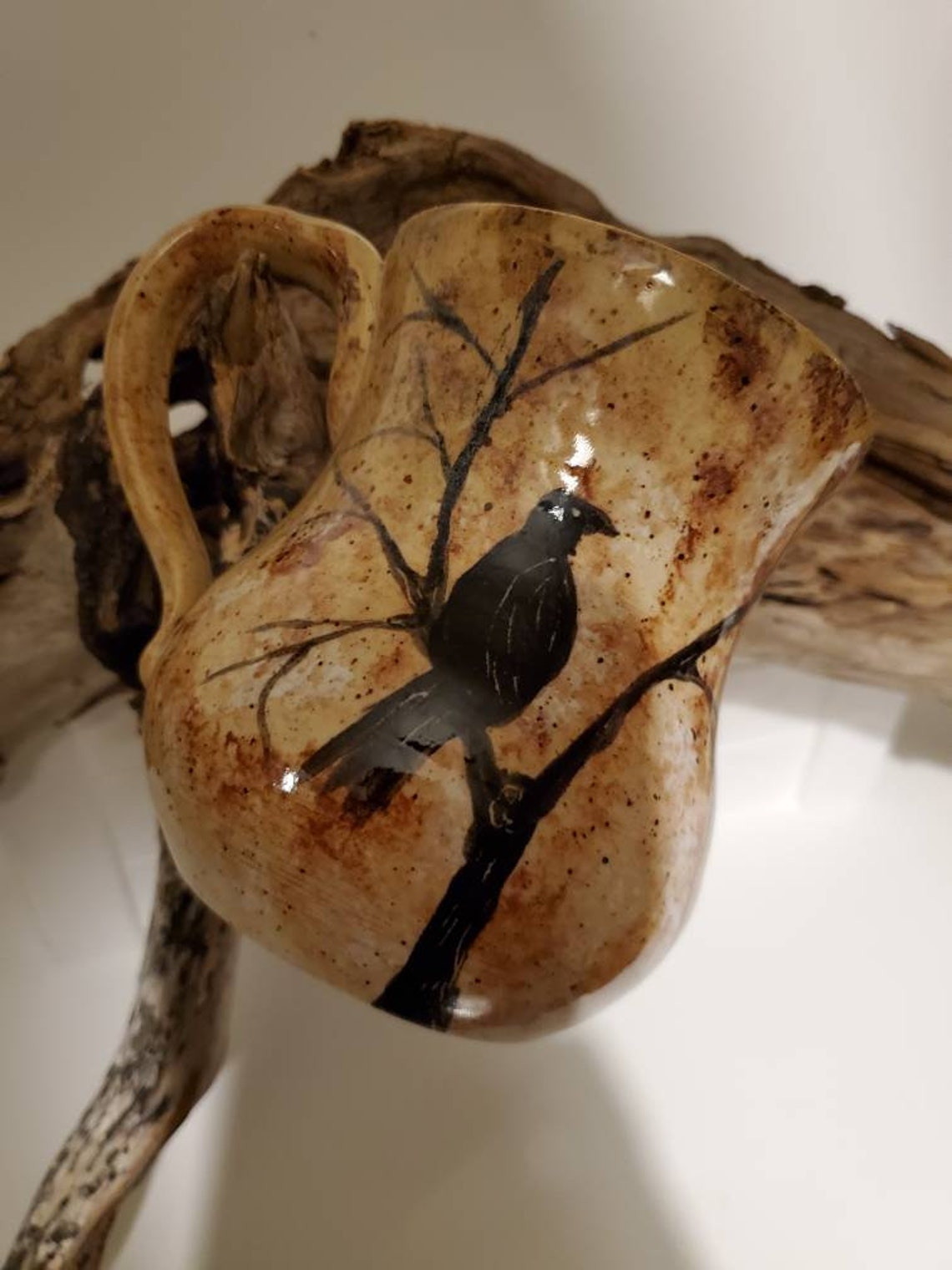 Handmade Stoneware Crow Pottery Mugs. All my mugs are made Etsy