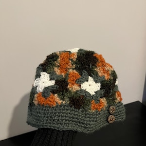 Crochet Granny Square Beanie