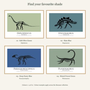 Stegosaurus Dinosaur Print, A4 or A3 Unframed Nursery Wall Art image 4