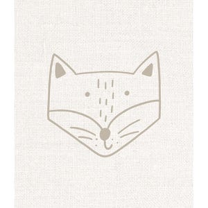 Fox Nursery Print, Minimalist Woodland Wall Art, A4 Unframed image 3