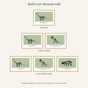 Stegosaurus Dinosaur Print, A4 or A3 Unframed Nursery Wall Art image 10
